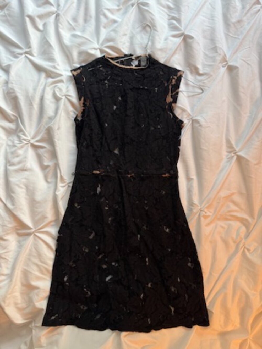 Suzy Shier Black Lace Sleeveless Dress Size XS